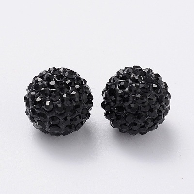 Grade A Rhinestone Pave Disco Ball Beads RB-Q100-11-1