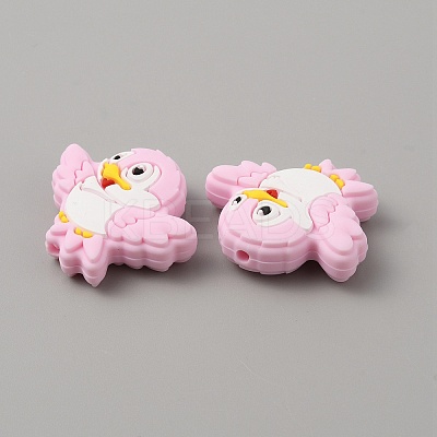 Bird Food Grade Eco-Friendly Silicone Beads LS-SIL-WH0018-003D-1