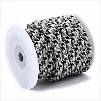 Tarnish Resistant 304 Stainless Steel Rope Chains CHS-S008-009P-1
