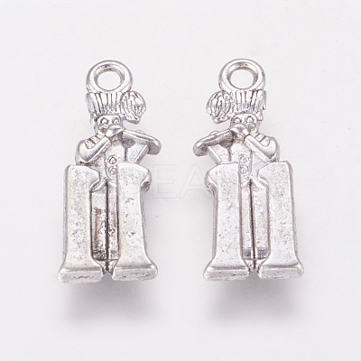 Tibetan Style Alloy Pendants TIBEP-GC150-AS-NR-1