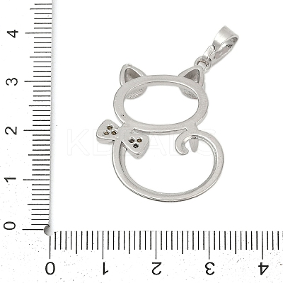 Brass Pendant Cabochon Settings KK-S521-17F-P-1