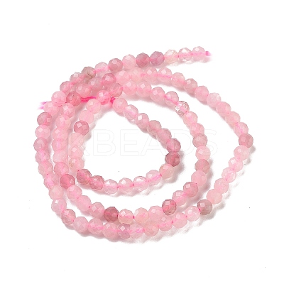 Natural Madagascar Rose Quartz Beads Strands G-B088-C09-04-1