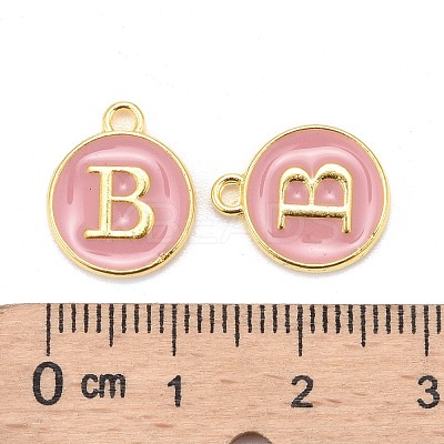 Golden Plated Alloy Enamel Charms X-ENAM-S118-07B-1