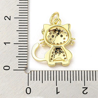 Brass Micro Pave Cubic Zirconia Pendants FIND-Z023-03C-1