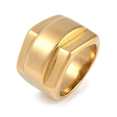 Ion Plating(IP) 304 Stainless Steel Finger Rings RJEW-D083-12G-01-1