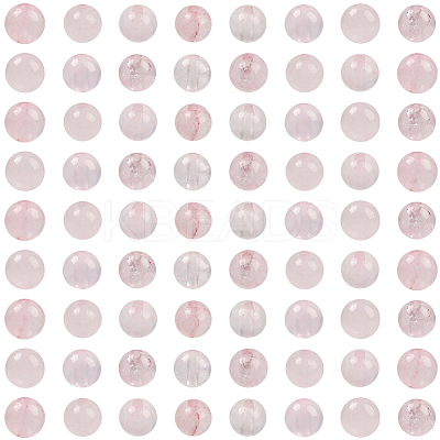 200Pcs Natural Rose Quartz Round Beads Strands G-SP0001-19A-1
