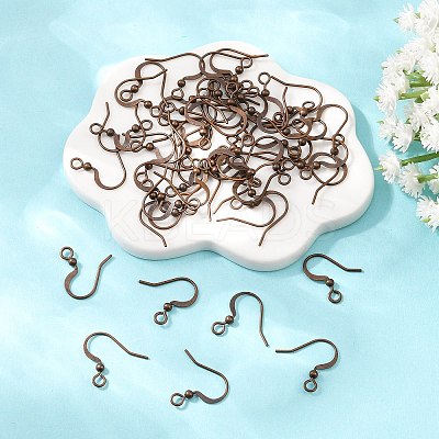 Brass French Earring Hooks KK-Q369-RC-1