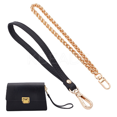 2Pcs 2 Style Wristlet Bag Straps DIY-WR0003-05G-1