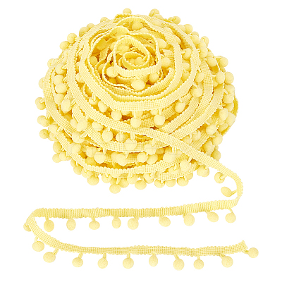 Nylon Pom Pom Ball Tassel Lace Ribbon DIY-WH0580-31A-1