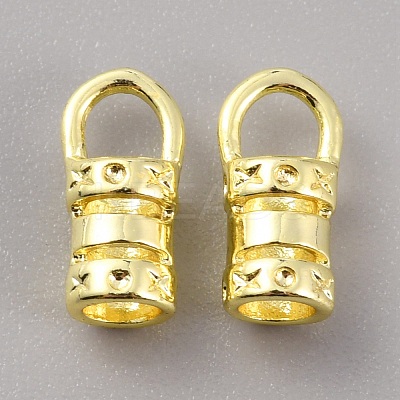 Brass Cord End FIND-WH0139-115C-G-1