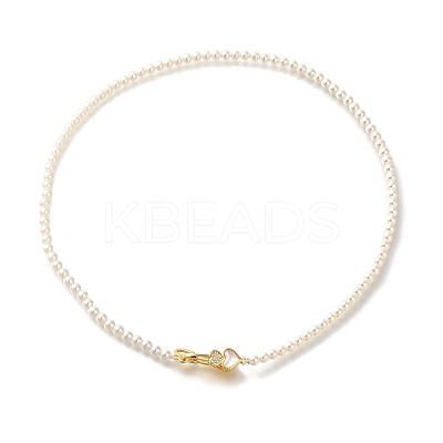 Brass Micro Pave Clear Cubic Zirconia Fold Over Clasps KK-H480-50P-01-1