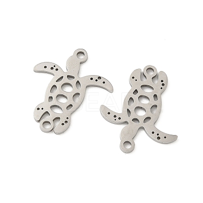 Ocean 201 Stainless Steel Laser Cut Sea Animals Connector Charms STAS-P428-03A-P-1