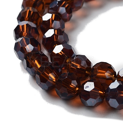 Electroplate Glass Bead Strands EGLA-R015-8mm-18-1