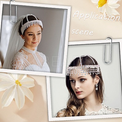Alloy Rhinestone Mesh Headbands OHAR-WH20007-05P-01-1