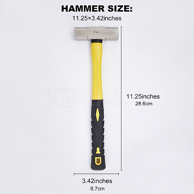 Stainless Steel Hammer TOOL-WH0127-08P-1