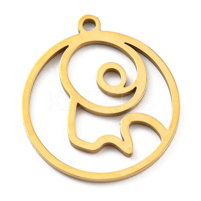 304 Stainless Steel Pendants STAS-Z043-01J-1