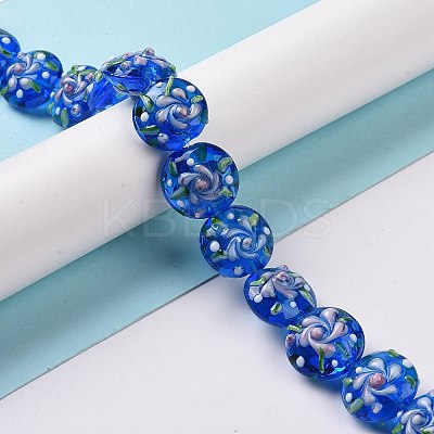Handmade Bumpy Lampwork Beads Strands LAMP-K027-06H-1