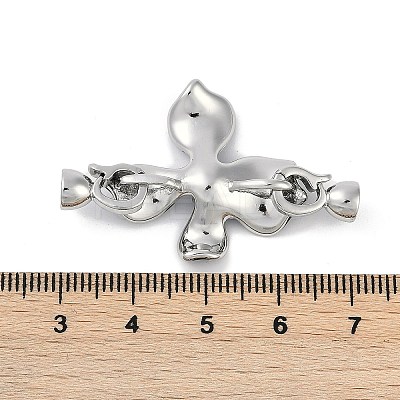 Brass Enamel Fold Over Clasps KK-U043-10P-02-1