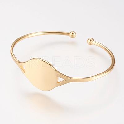 Brass Cuff Bangle BJEW-P168-B11-1