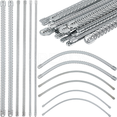 30Pcs 3 Styles Carbon Steel Spiral Corset Boning Stay FIND-GF0005-98-1
