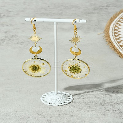 Brass Dangle Earrings EJEW-FS00017-1