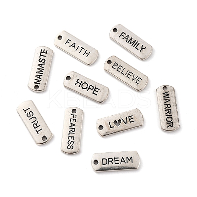 20Pcs 10 Styles Tibetan Style Alloy Pendants TIBE-FP0001-14-1