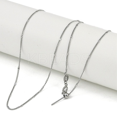 304 Stainless Steel Link Chain Necklaces NJEW-H042-03P-1