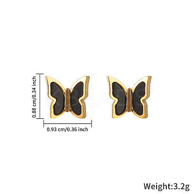 3 Pairs 3 Style 304 Stainless Steel Ear Studs QZ7453-3-1