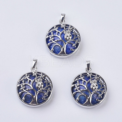 Natural Lapis Lazuli Pendants G-K234-E06-1