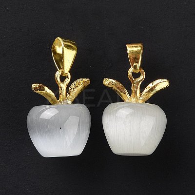 Cat Eye Pendants G-C023-05G-1