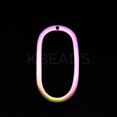 PVD Vacuum Plating 201 Stainless Steel Pendants STAS-T056-LA675-1