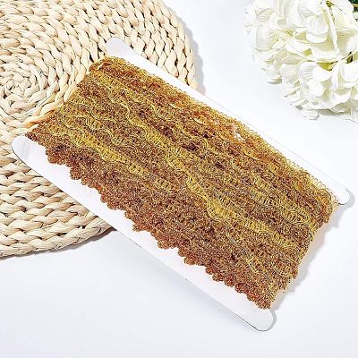 Metallic Lace Trim OCOR-WH0058-01G-1