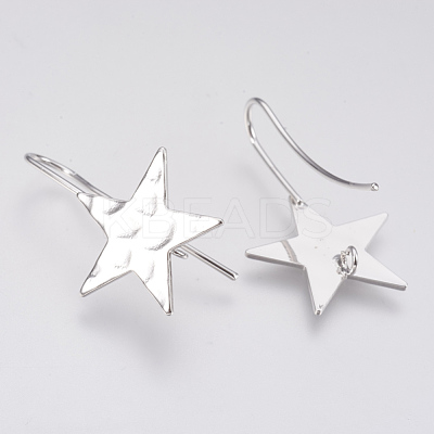 Brass Stud Earring Findings KK-T027-63P-1