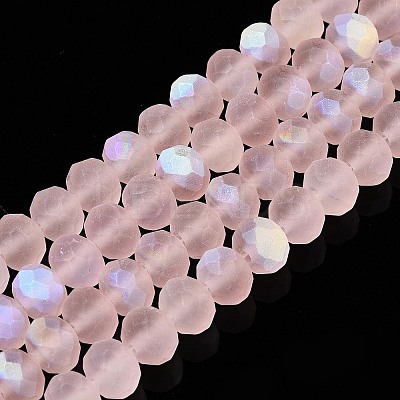 Transparent Glass Beads Strands EGLA-A044-T8mm-MB22-1
