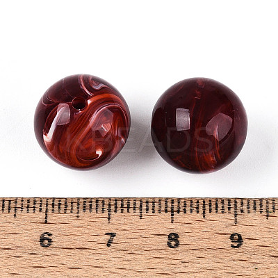 Round Acrylic Imitation Gemstone Beads X-OACR-R029-16mm-05A-1