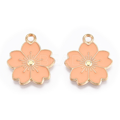 Alloy Enamel Pendants ENAM-S121-115K-1