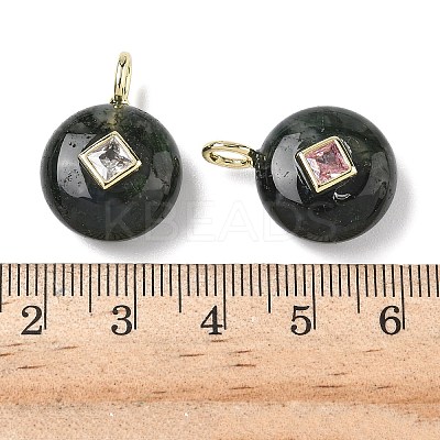 Natural Moss Agate Pendants G-I391-01G-07-1