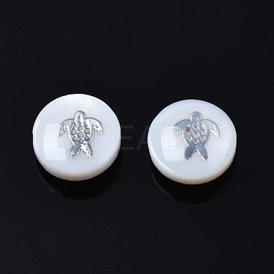 Natural Freshwater Shell Beads SHEL-N003-22-18P-1