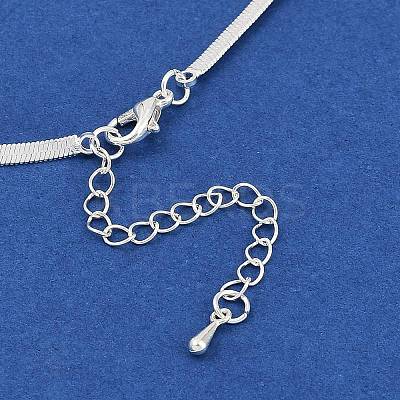 Bowknot Brass Pendant Necklaces NJEW-F325-02P-1