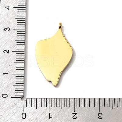 304 Stainless Steel Pave Natural Paua Shell Pendants STAS-Z148-02G-1