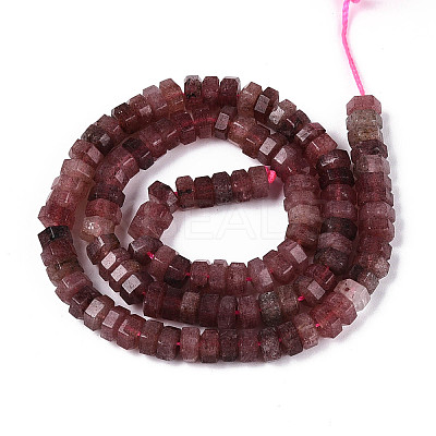 Natural Strawberry Quartz Beads Strands G-N357-14A-11-1
