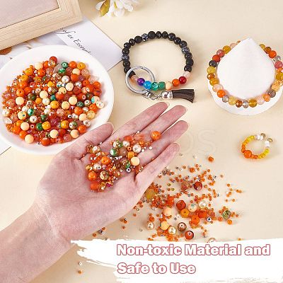 2 Bag Glass Round Beads Set JX547G-1