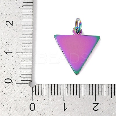 Ion Plating(IP) 304 Stainless Steel Pendants STAS-I311-22RC-1