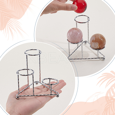 Alloy Crystal Ball Holders ODIS-WH0078-97P-1