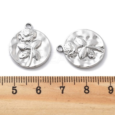 Anti-Tarnish 304 Stainless Steel Pendants STAS-R130-43P-1
