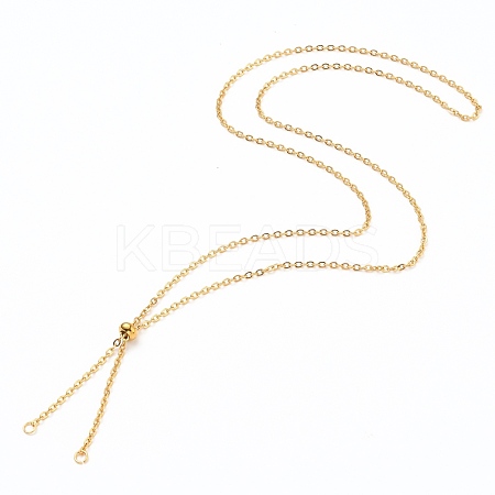 304 Stainless Steel Slider Necklace Making AJEW-JB00776-02-1