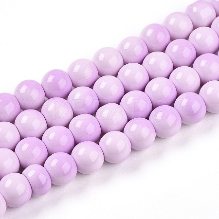 Baking Paint Glass Beads X1-DGLA-N012-10mm-02-1