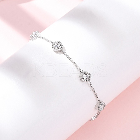 304 Stainless Steel Link Bracelets BJEW-A047-01P-01-1