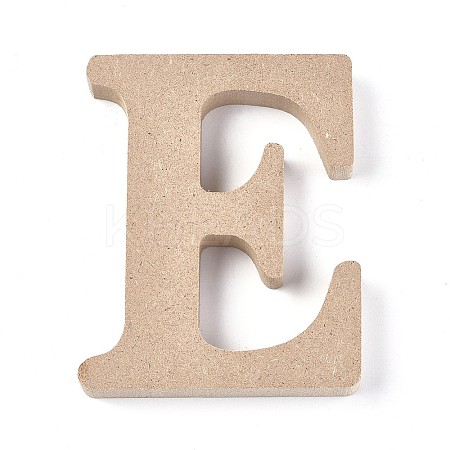 Letter Unfinished Wood Slices LS-DIY-WH0162-62E-1