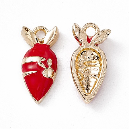 Alloy Enamel Pendants PALLOY-P287-12G-01-1